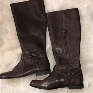 Cynthia Vincent Boots Brown Leather